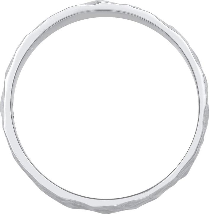 Immagine prodotto Kuzzoi Anello Anello a fascia da uomo in argento 925 martellato (64, 925 Argento)