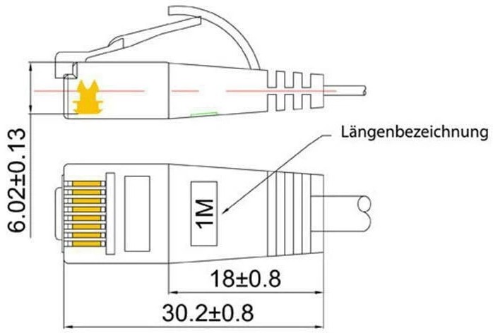 Image du produit Wirewin Câble de réseau (UTP, CAT6, 0.25 m)