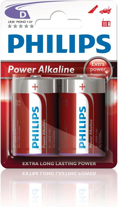 Produktbild Philips Power Alkaline (2 Stk., D)