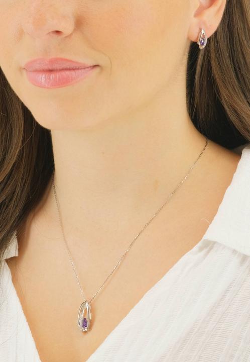 Immagine prodotto Muau Parure di bijouterie en argent zircone 925 (Argento 925)