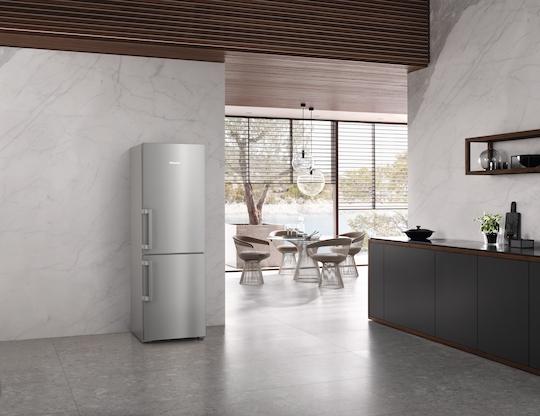Actual product image Miele KFN4777 CD - Vrijstaande koel-diepvriescombinatie - Zilver (218 l)