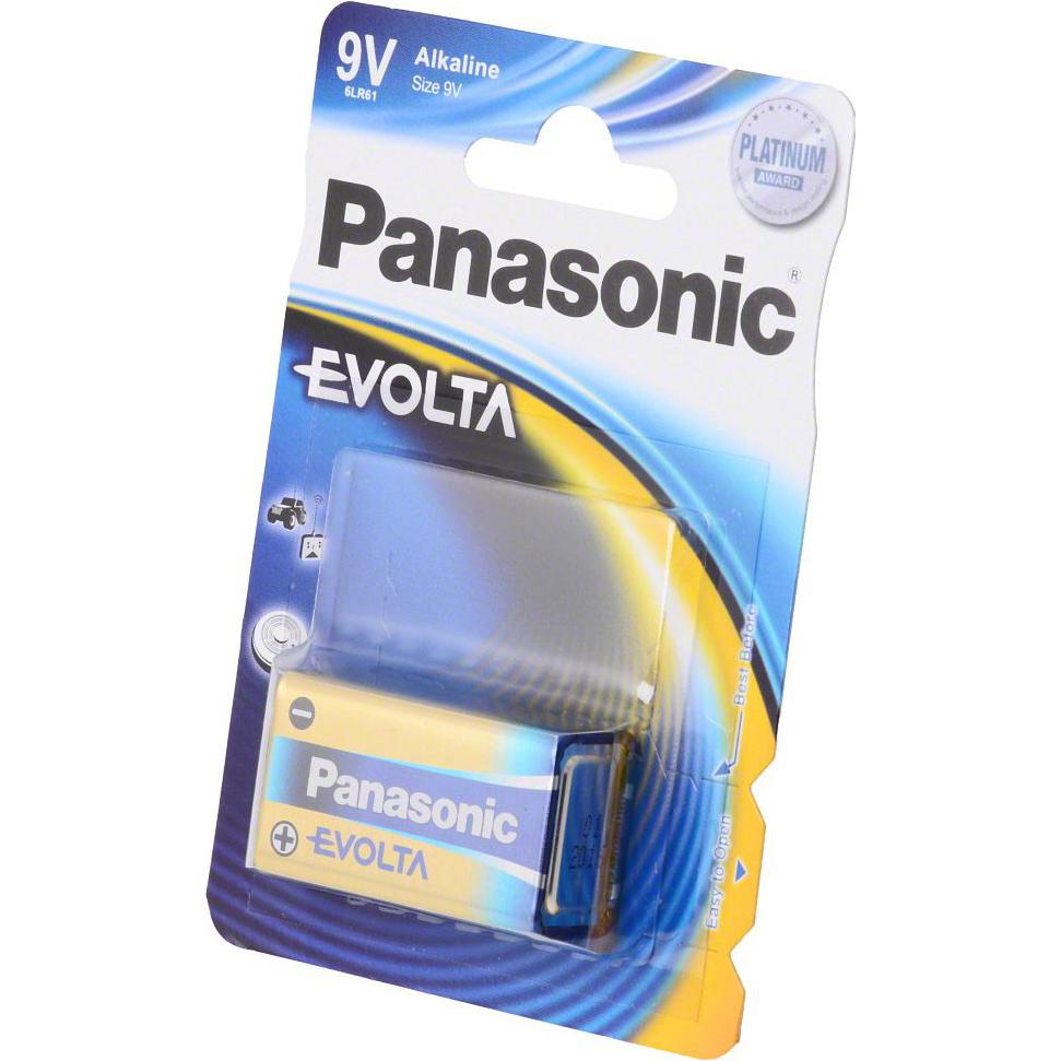 Panasonic Evolta 6LR61 (1 pz., 9V Block), Batterie + pile