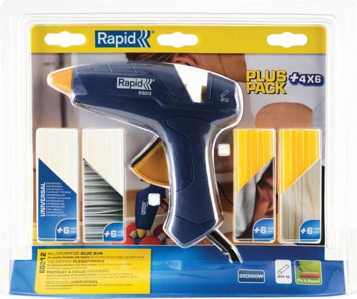 Actual product image Rapid Ø 12mm glue gun EG212 incl. 6 sticks