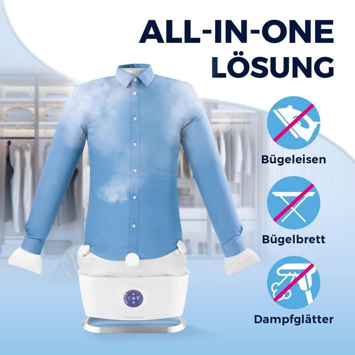 Image du produit CleanMaxx Repasseuse à chemises avec fonction vapeur (1800 W)