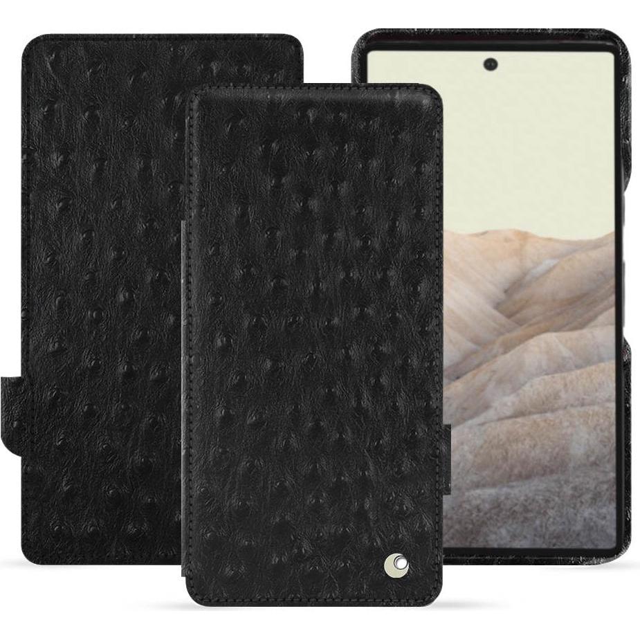 Noreve Lederschutzhülle horizontal (Google Pixel 7 Pro), Smartphone Hülle, Schwarz
