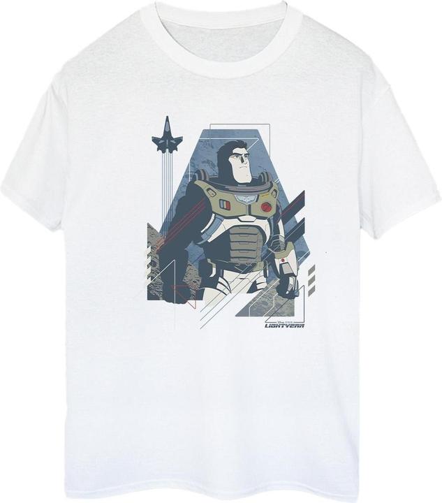 Actual product image Disney Womens/Ladies Lightyear Look To The Stars Cotton Boyfriend T-Shirt (XXL)