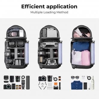 Actual product image K&F Concept Beta Messenger 10 l photo backpack - black (Camera backpack, 10 l)