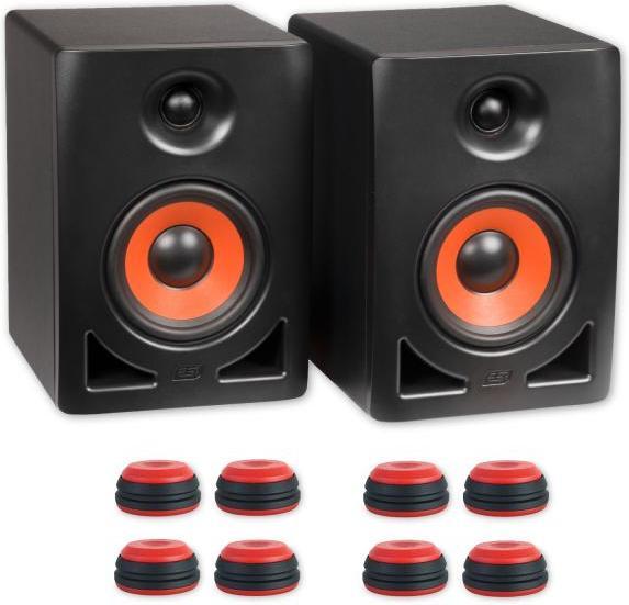 Actual product image ESI Studio Monitor-Boxen nEAR i5 1 Paar mit Boxenfüsse Rot (Active)