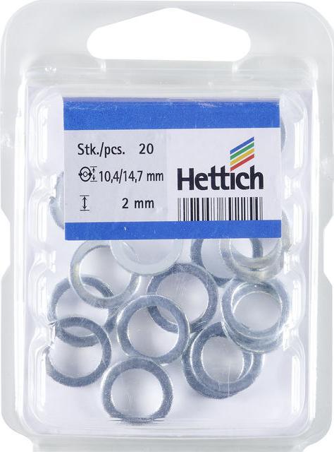 Actual product image Hettich Distanzring, verzinkt 10/15 mm, 20 Stück (20 pcs.)
