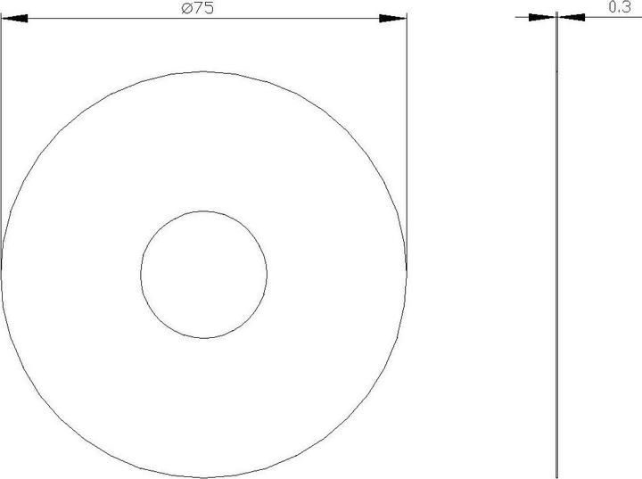 Produktbild Siemens Round Backing Plate For Em. Stop Mush