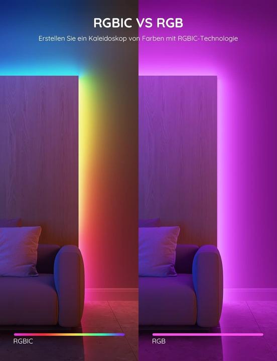 Produktbild Govee RGBIC LED Streifen mit App-Steuerung (2000 cm, Indoor)