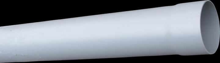 Actual product image Rewa Rohr PVC-U 60 mm x 1,5 mm Klebemuffe x Glatt Grau 4m
