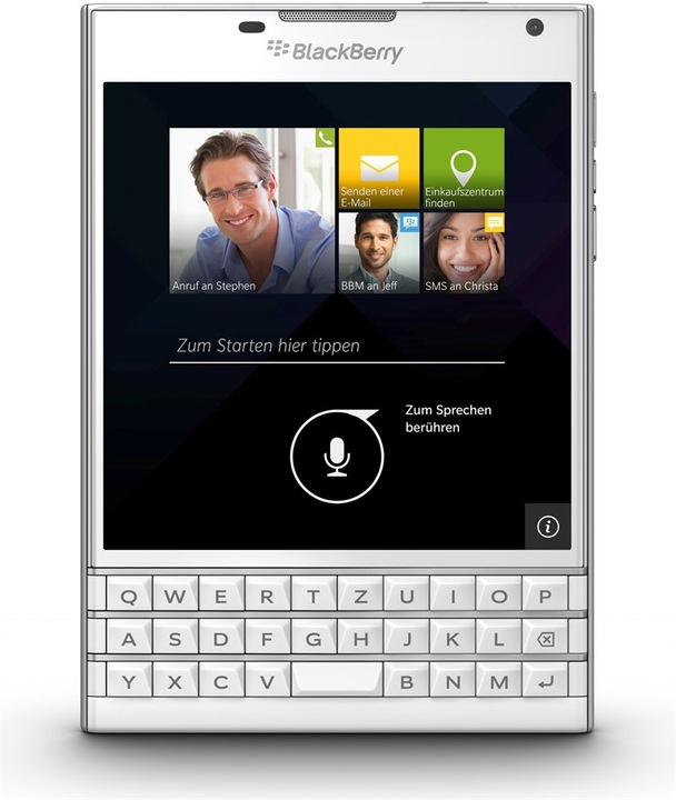 Produktbild BlackBerry Passport (32 GB, Weiss, 4.50", Single SIM, 13 Mpx, 4G)