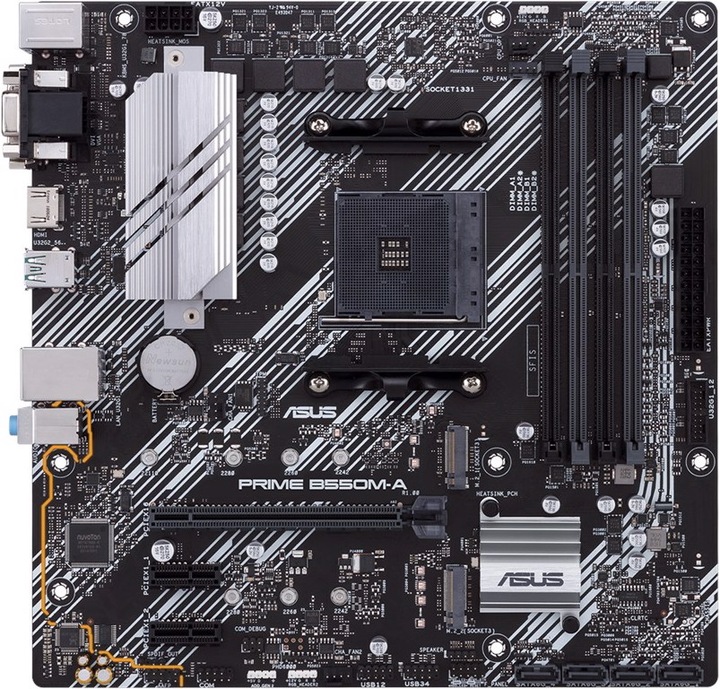 Actual product image ASUS DUPLICATE PRIME B550M-A (AM4, AMD B550, mATX)
