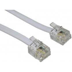 Cables Direct CDL 10m RJ11 to RJ11 Modem White, Telefon Zubehör