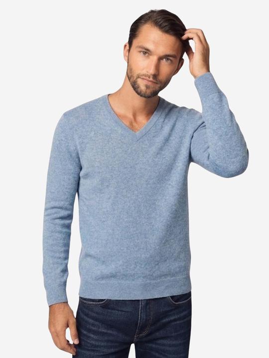 Image du produit Bellemere Pullover Solid V-Neck Merino Sweater (M)
