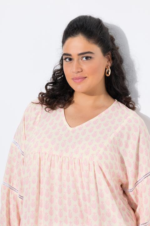 Produktbild Ulla Popken Bluse, Kaktus, A-Linie, 3/4-Arm, Spitze (50, 52)