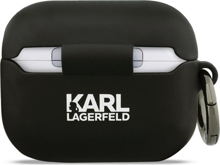 Produktbild Karl Lagerfeld - Silicone Karl&Choupette Head 3D (KLAP3RUNKC) - Apple AirPods Pro 3 - Black (Kopfhörer Hülle)
