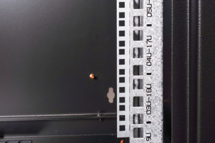 Actual product image Digitus 20U wall mounted housing 998x600x450 mm colour black RAL 9005 (20 RU, 19 inch rack)
