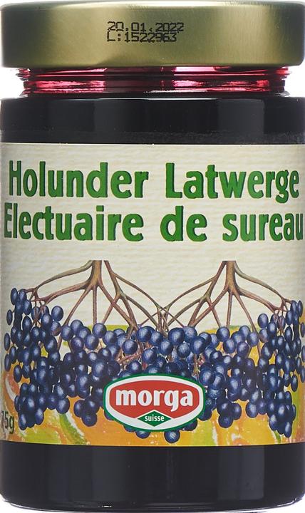 Actual product image Morga Jam elderberry Latwerge (375 g)