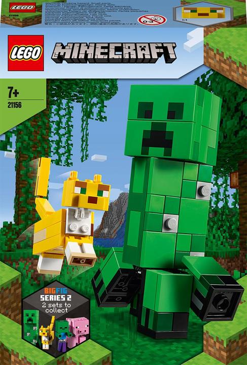 Produktbild LEGO BigFig Creeper und Ozelot (21156, LEGO Minecraft)