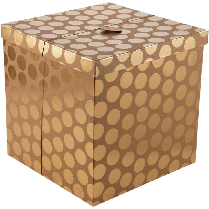 Actual product image TOP Gold Dots Cube gift box (Gift box)