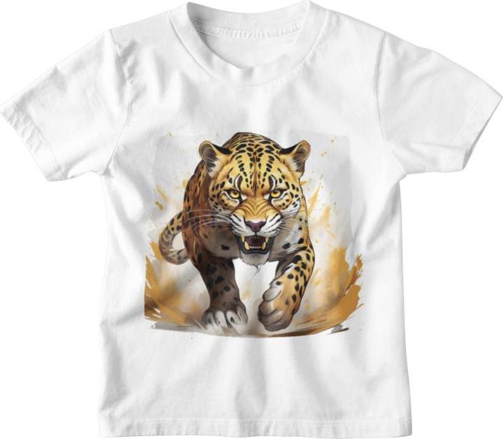 Produktbild Printbaer.ch Kinder T-Shirt Leopard (116, 122)