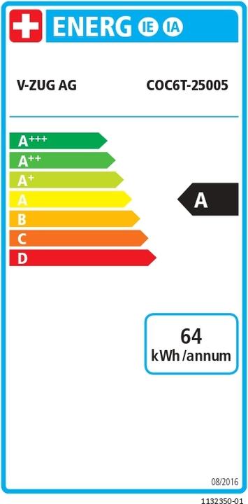 Label énergétique V-Zug 2500500002