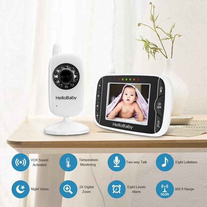 Actual product image HelloBaby HB32 Video Baby Monitor