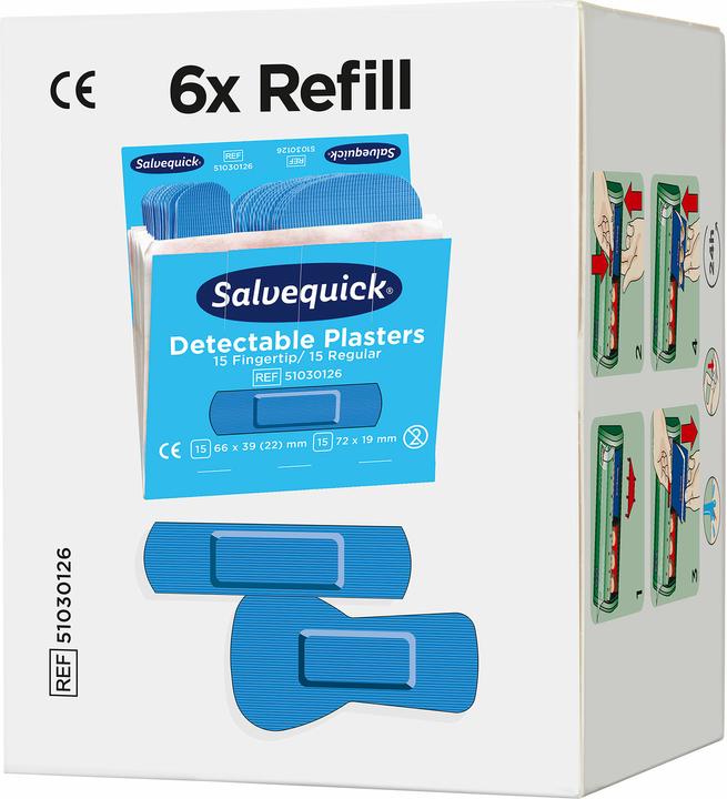 Produktbild Salvequick Refill Pflaster-Strips detectable (30 x)