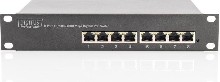 Actual product image Digitus 10 inch 8 P Gigabit PoE Switch (8 Ports)