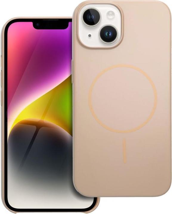 Produktbild OEM Back panel cover Glossy Mag Cover compatible with MagSafe for IPHONE 13 / 14 desert gold (Apple iPhone 13)