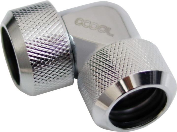 Actual product image Alphacool Icicle adapter 90 degrees 16mm AD to 16mm AD Hardtube