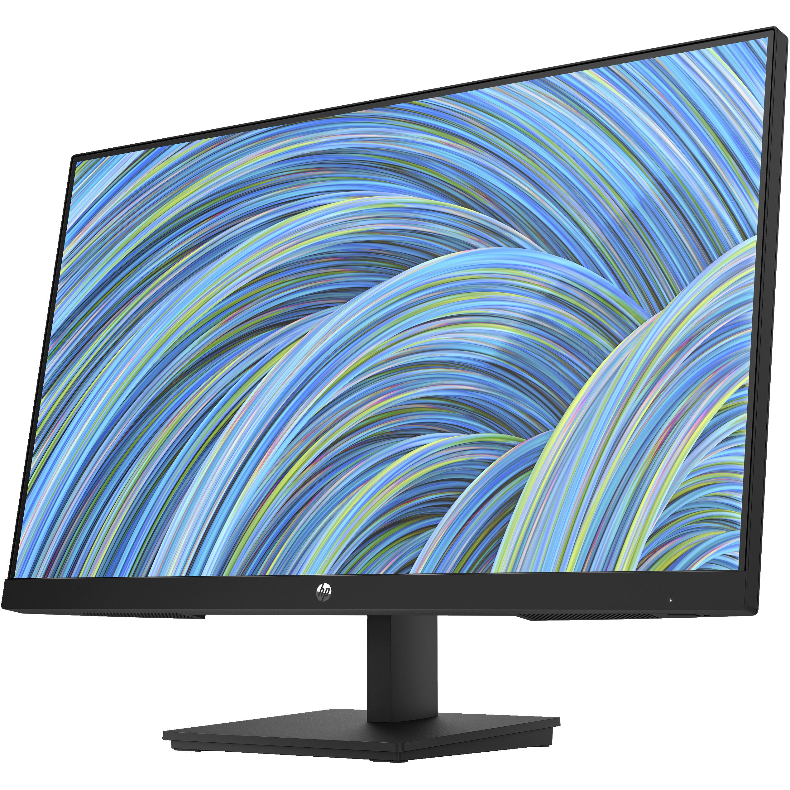 HP V24v G5 (23.8") pixels Full HD LED Black (1920 x 1080 Pixel, 23.80"), Monitor, Schwarz