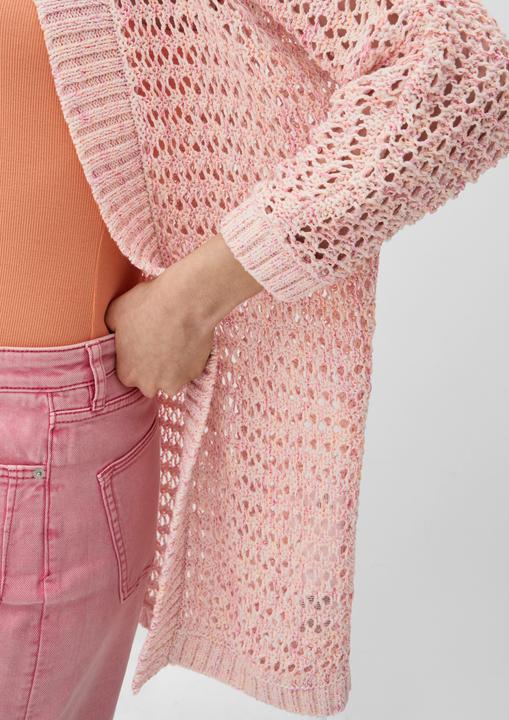 Actual product image s.Oliver Strickjacke Strickjacke mit Ajourmuster (32)