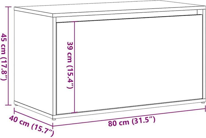 Image du produit vidaXL Dielenbank (40 cm)