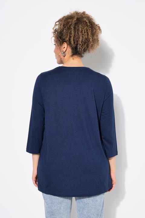 Actual product image Ulla Popken Casual Mood Floral V-Neck Tee (46, 48)