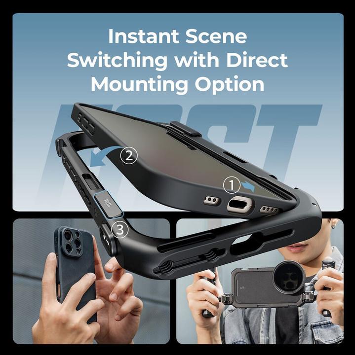 Produktbild SmallRig 5010 67mm Magnetic Filter Adapter Side Mount Version for iPhone 16 Series Cages