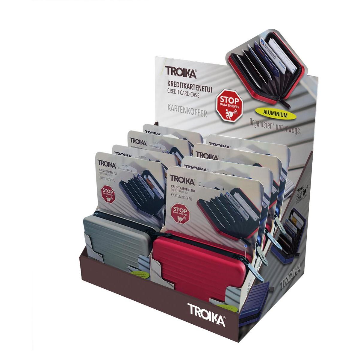 Troika Thekendisplay 8x Kartenkoffer Kartenetui (CD129)