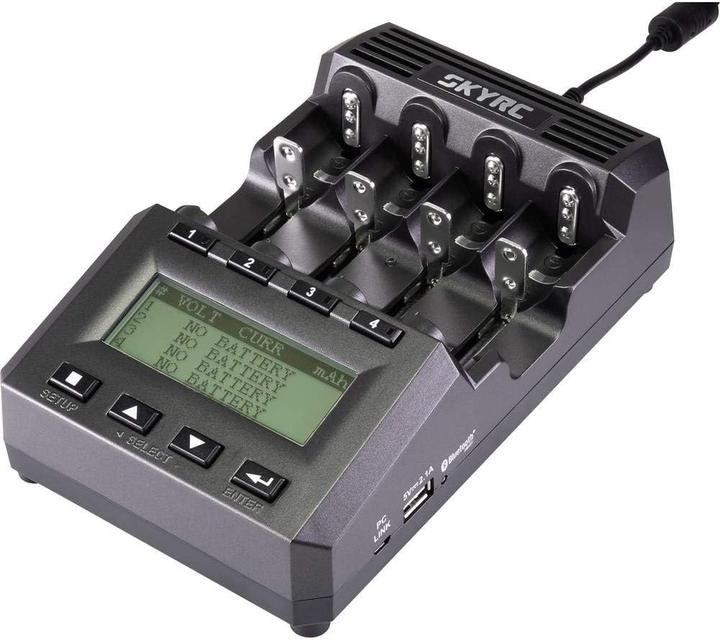 Produktbild SkyRC RundzellenLadegerät LiIon (10440, 14500, 16340, 16650, 17500, 17670, 18490, 18500, 18650, 22650, 26500, 26650, AA, AAA, RCR123A, Sub-C, Ladegerät ohne Akku)