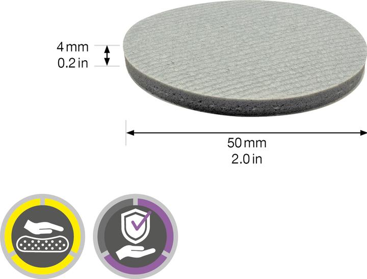 Produktbild Vibrationsdämpfer Soft Pad ø 50 mm 4 Stk.