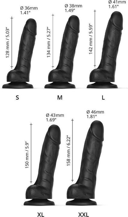 Actual product image Strap-on-me Realistic sliding dildo