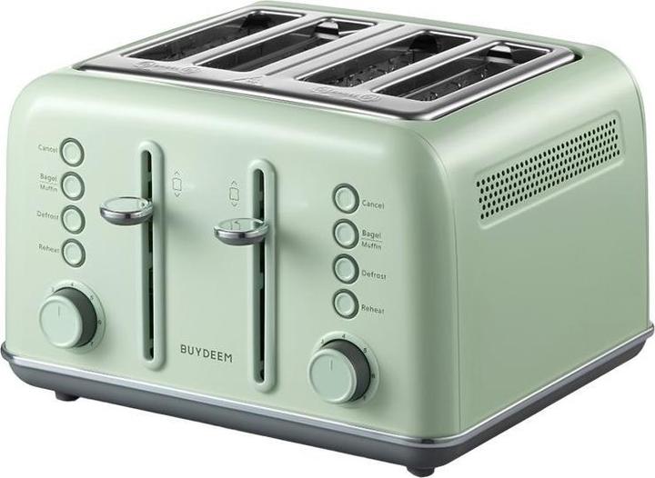 Buydeem Toster 4 Slice Toaster, model DT640E, color Cozy Greenish, EU