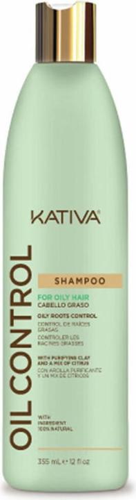 Image du produit Kativa Shampooing Oil Control pour cheveux gras 335ml Root Oil Control 48 Hour Deep Cleansing Sulfate-Free (355 ml, Shampoing liquide)