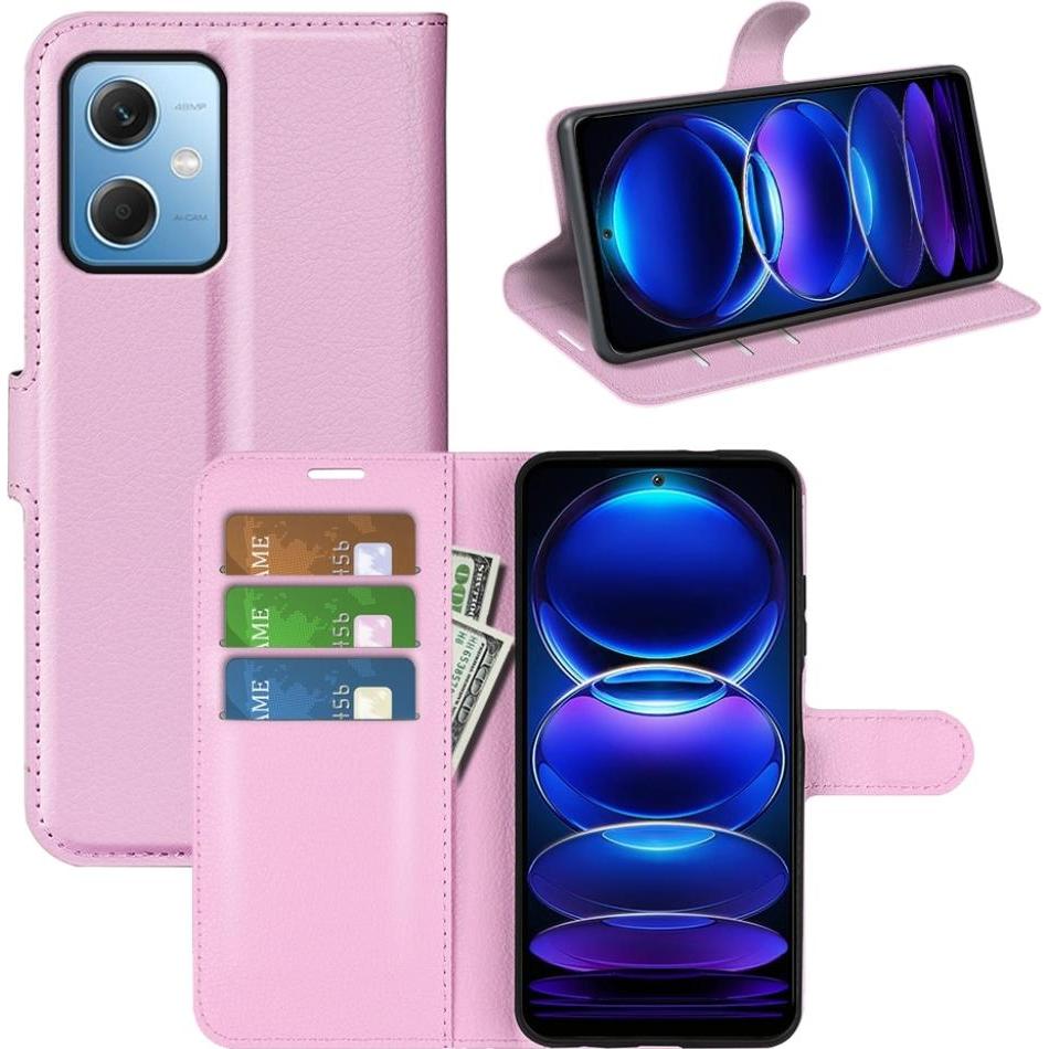 Screenguard Xiaomi Redmi Note 12 Pro 5G Leather Guard Lederhülle (Xiaomi Redmi Note 12 Pro 5G), Smartphone Hülle, Rosa