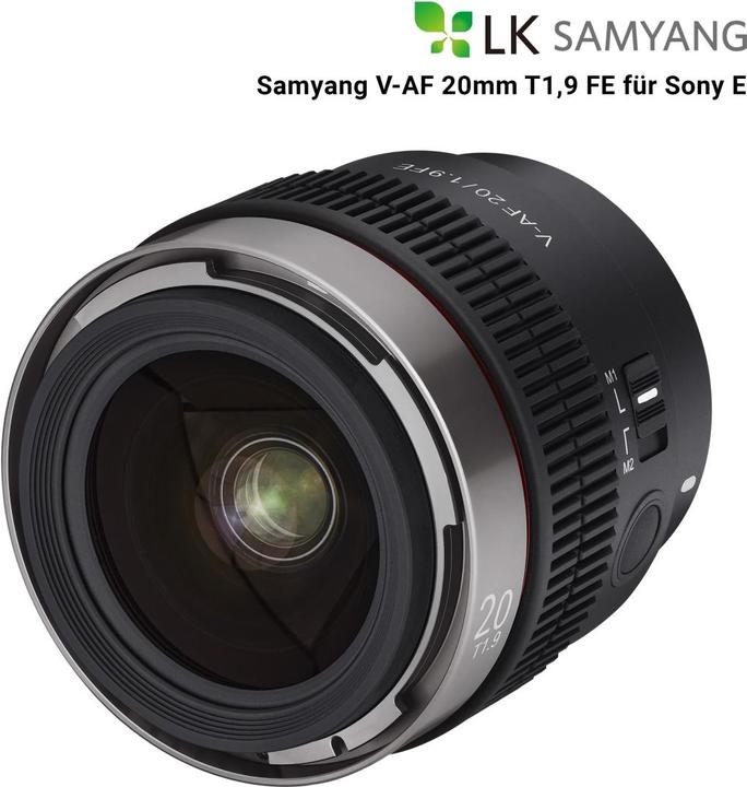 Produktbild Samyang V-AF 20mm F1.9 Sony-E (Sony E, Vollformat)