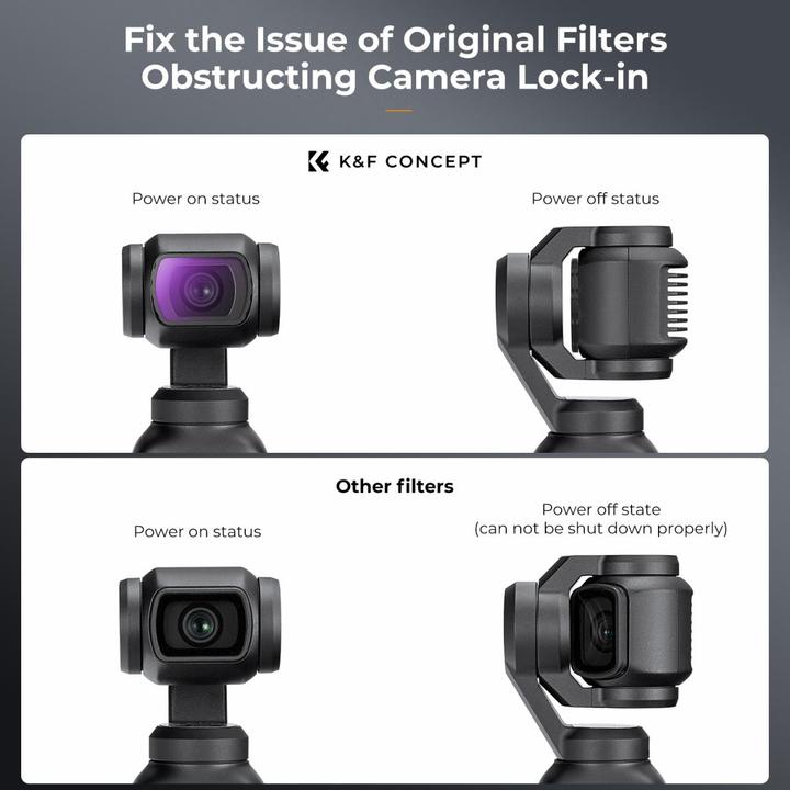 Produktbild K&F Concept 4pcs Filter Kit, Magnetic ND4+ND8+ND16+ND32, HD, Anti-Reflection Green Coating, Waterproof and Scrat