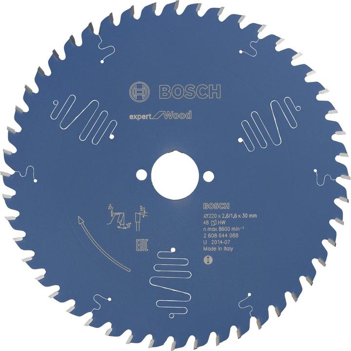 Produktbild Bosch Professional Zubehör Kreissägeblatt Expert for Wood, 220 x 30 x 2,6 mm, 48