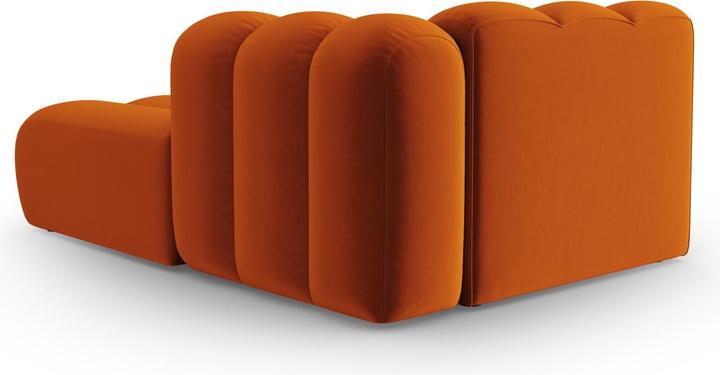 Image du produit Micadoni Velours Méridienne Droite, "Lupine", 2 Places, 117x177x70Fabriqué en Europe (Recamière)