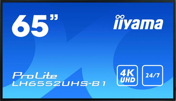 Actual product image iiyama 65" LH6552UHS-B1 DVI,3xHDMI,DP,USB (3840 x 2160 Pixels, 64.50")